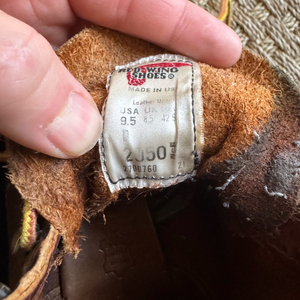 Red Wing Rover 2950 Brown Leather Boots - Picture 3 of 8